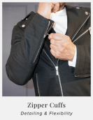 Black Denim Bikers Jacket