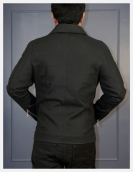 Black Denim Bikers Jacket