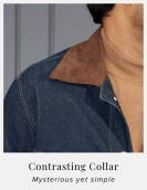 Classic Blue Denim Jacket with Elbow Patch