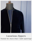 Electric Blue Velvet Bomber Jacket
