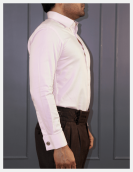 Baby Pink Solid Formal Shirt
