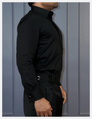 Black Solid Formal Shirt