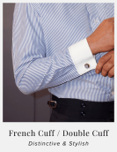 Non Iron Blue and White Banker Stripes Formal Shirt