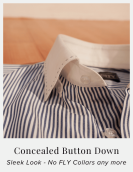 Non Iron Blue and White Banker Stripes Formal Shirt