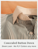 Non Iron Green and White Bankers' Stripes Formal Shirt