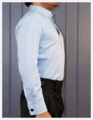 Non Iron Oxford Light Blue Solid Formal Shirt