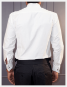 White Solid Giza Cotton Formal Shirt