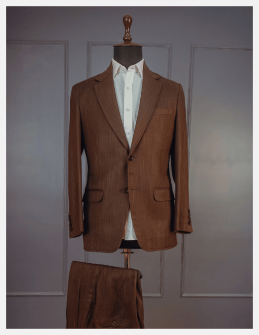 Brown Premium Khadi Suit