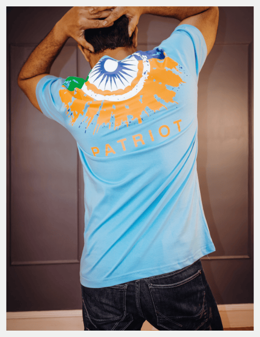 Bloom Of Freedom - Light Blue Round Neck Pride T-Shirt