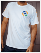 Shield Of Bharat - White Round Neck Pride T-Shirt